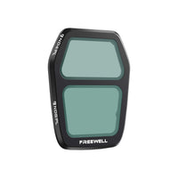 The Freewell DJI Air 3S Split ND4/PL /ND8/PL filters combine neutral density and polarizing effects, providing optimal exposure control and glare reduction for bright conditions. Ideal for capturing clearer, more vibrant footage in outdoor environments.
