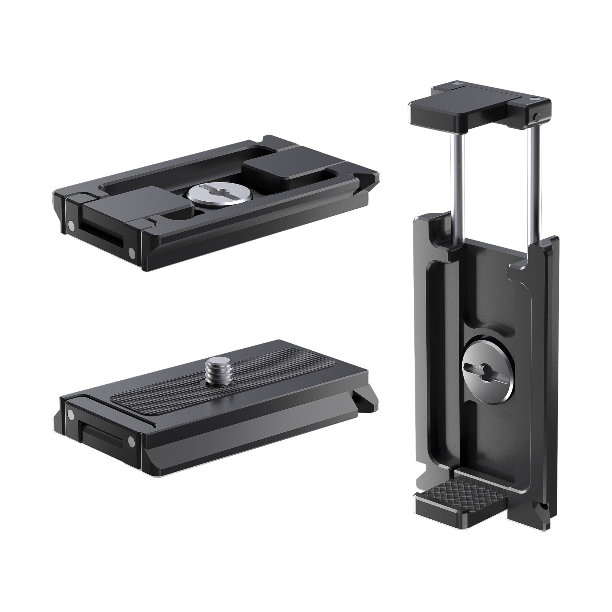 Arca-Swiss Quick Release Plate with Hidden Smartphone Holder