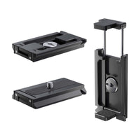 The Freewell Arca-Swiss Quick Release Plate with Smartphone Holder is a secure and easy mounting for smartphones, providing smooth transitions between setups for stable shooting and photography.