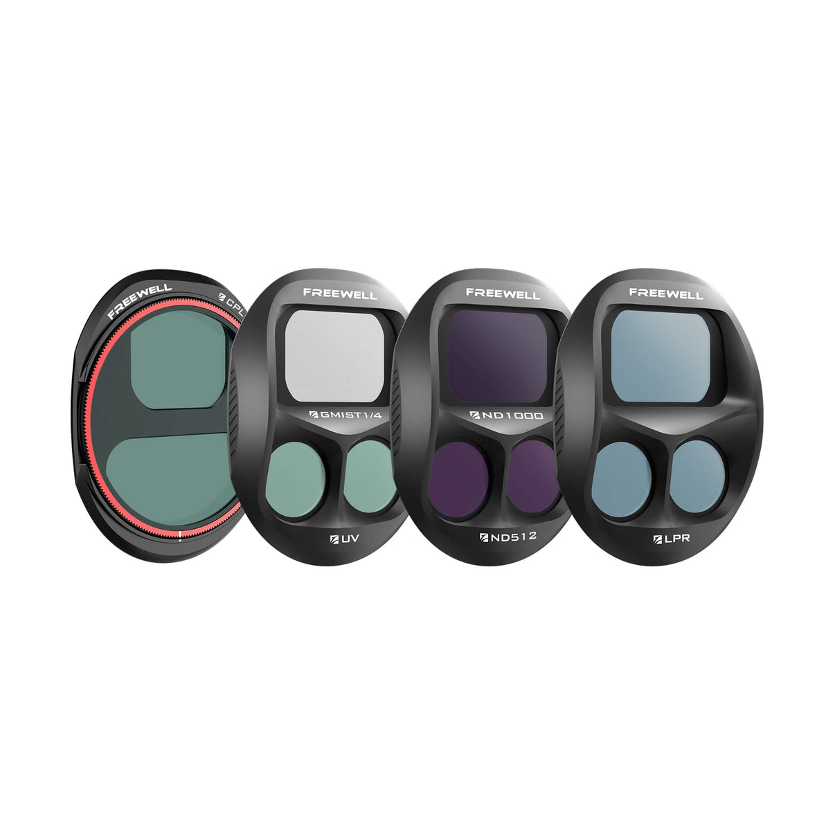 DJI Mavic 4 Pro ND1000, LPR, CPL, Glow Mist 1/4 Filter from Freewell.