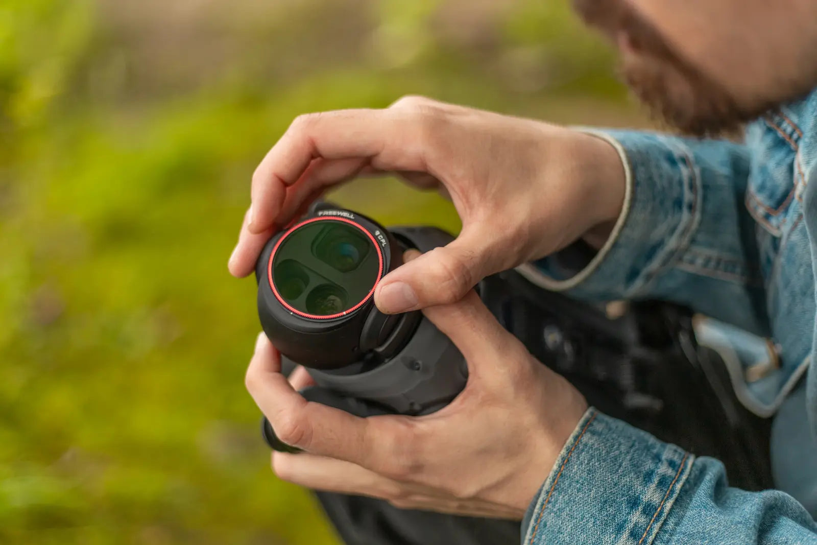Installing a Freewell Split ND/PL filter on DJI Mavic 4 Pro