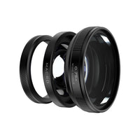 Close-up image of Freewell Fuji X100VI/X100V 2-in-1 0.75x wide-angle macro lens.