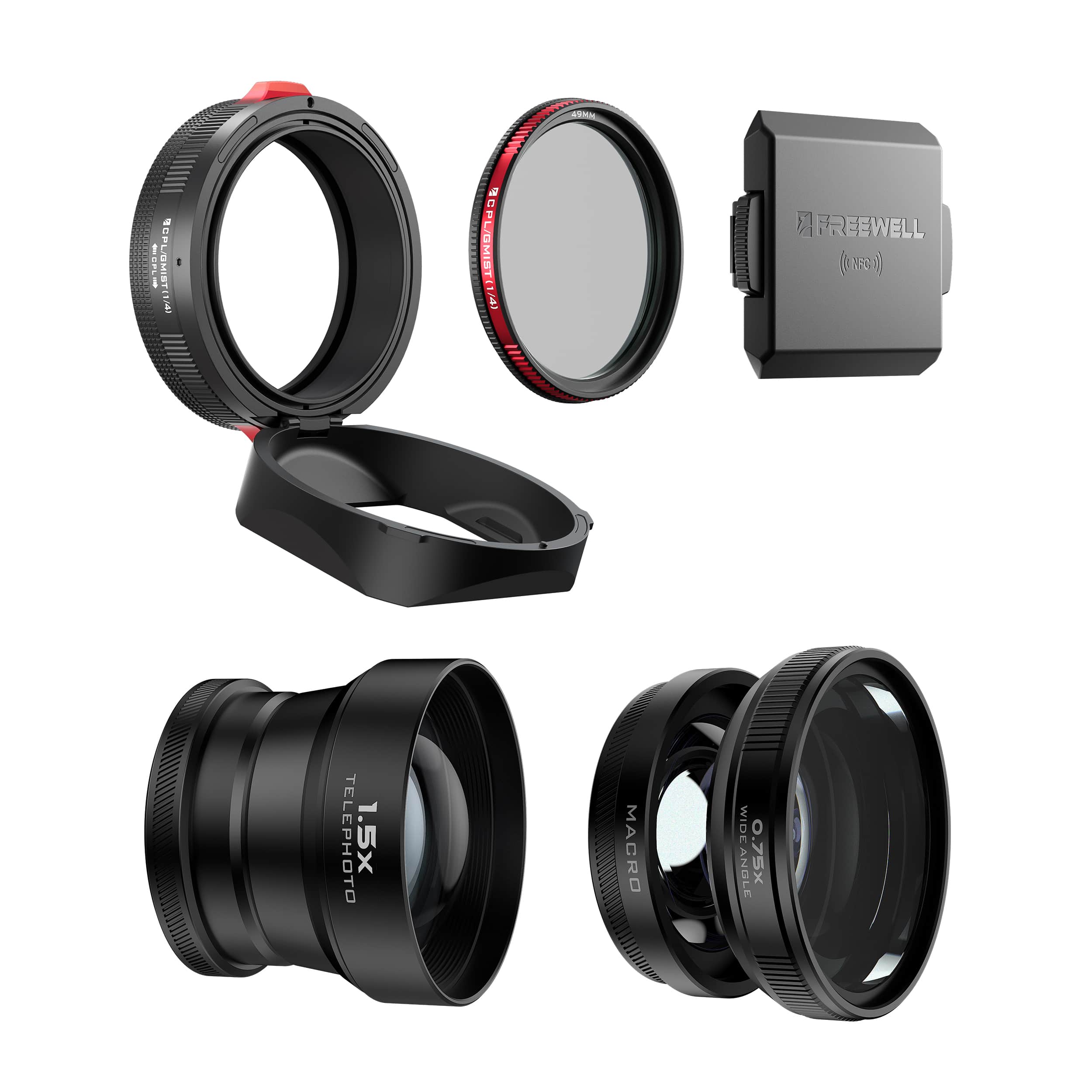 Freewell 2-in-1 Largo Angolo E Lente Macro Compatibile Con Fuji X100VI/X100V -Design Versatile E Ingrandimento Migliorato – Freewell Gear