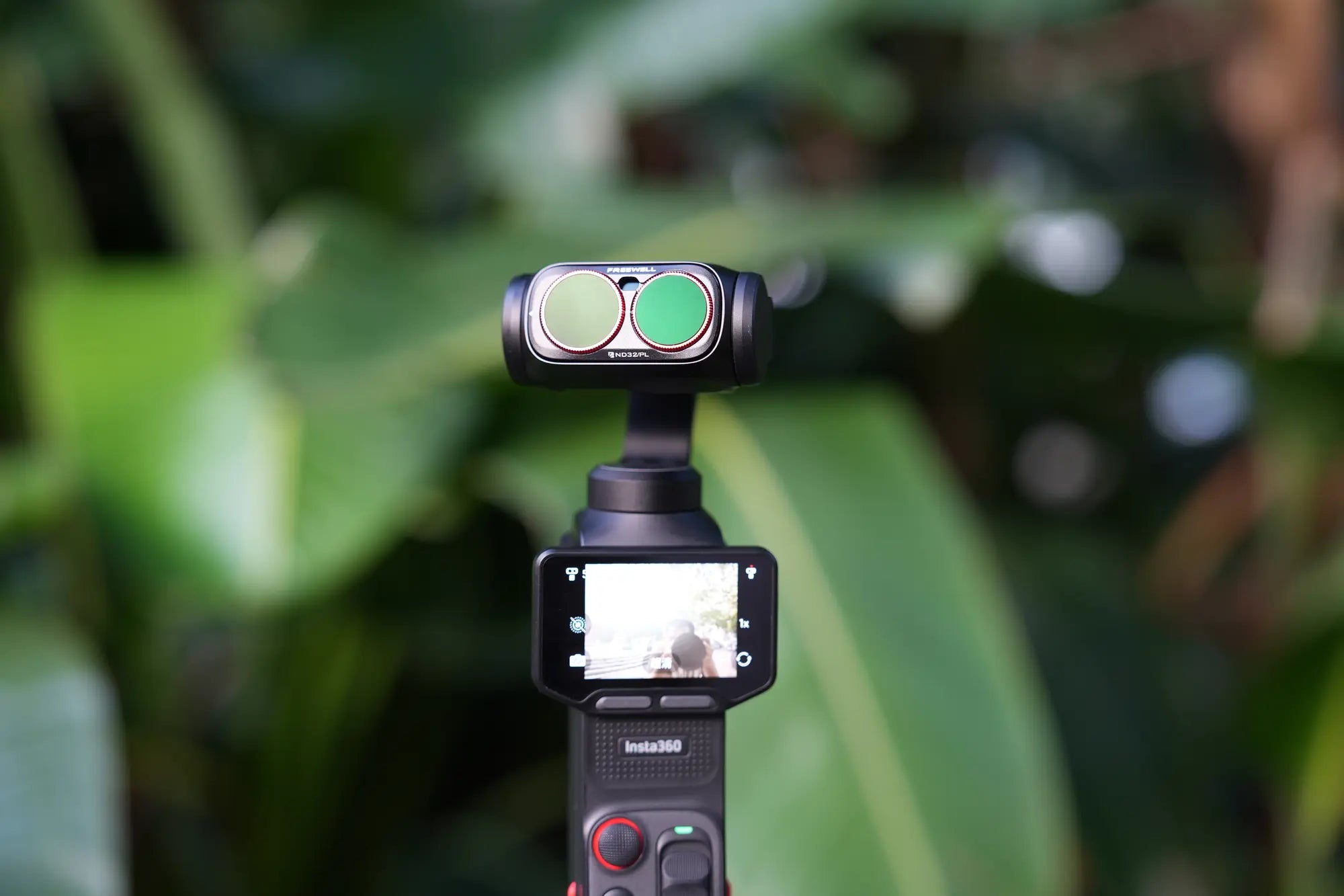 Freewell ND PL filter mounted on Insta360 Luna Ultra