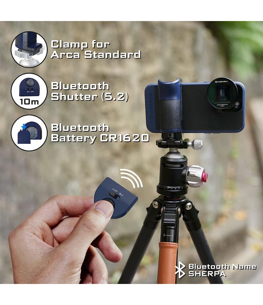 Impugnatura versatile per smartphone Bluetooth: supporto Arca