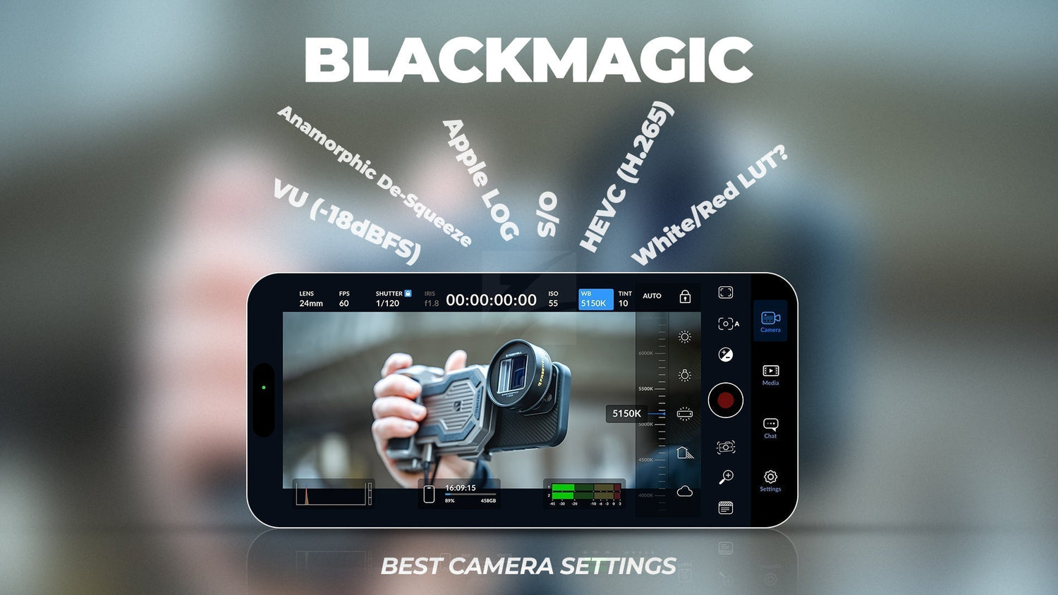 Blackmagic Camera app features
