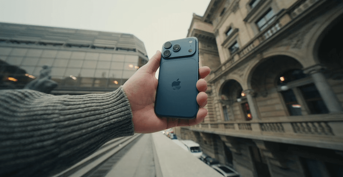 iPhone 17 Pro being held on hands