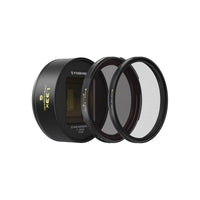 Freewell 1.33x gold anamorphic lens with VND/CPL and glow mist filter.