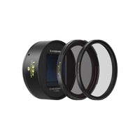 Freewell 1.33x blue anamorphic lens with VND/CPL and glow mist filter.