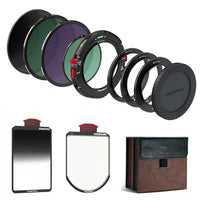Freewell K2 Landscape Filter Kit with Soft GND0.9, VND1-5, VND6-9, CPL, Glow Mist 1/4, adapter rings and storage case