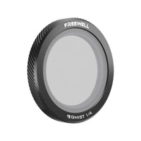 The image shows a Freewell Glow Mist 1/4 filter with a slight haze effect, designed to soften highlights and create a more cinematic look.