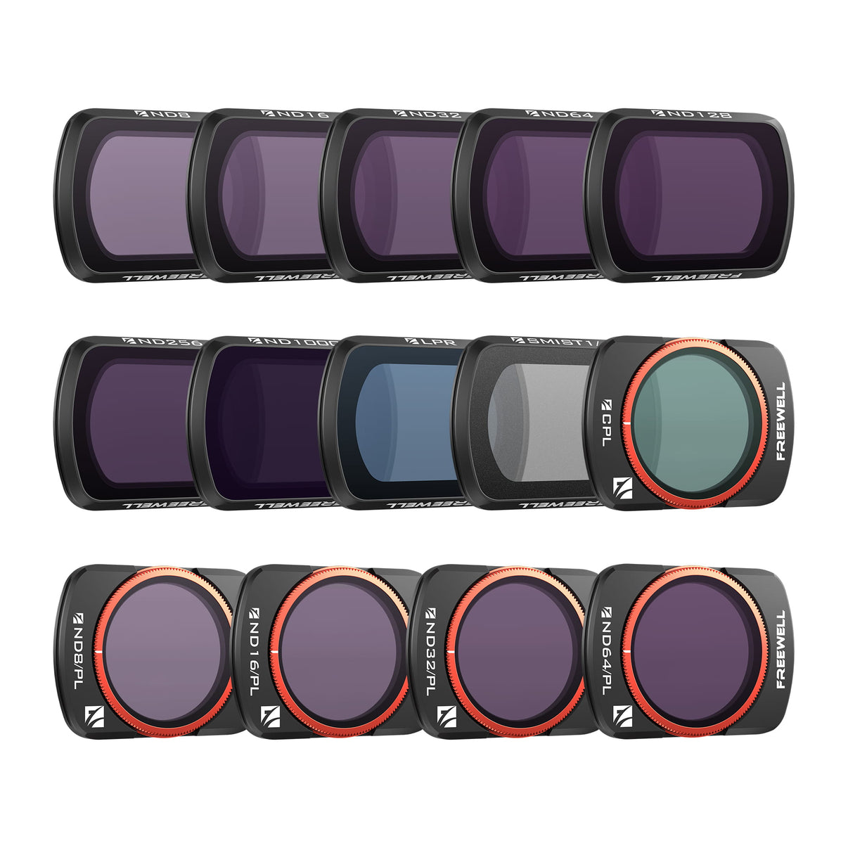 Osmo Pocket 4/3 ND, CPL, Mist, LPR Filters from Freewell