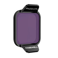 Freewell DJI Flip ND64/PL filter combines a 6-stop ND and polarization, reducing light and eliminating reflections, ideal for shooting in bright conditions with enhanced contrast and color.