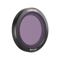 Freewell ND32 filter for DJI Neo reduces light exposure, perfect for shooting in bright conditions, ensuring smooth and cinematic footage by controlling shutter speed.