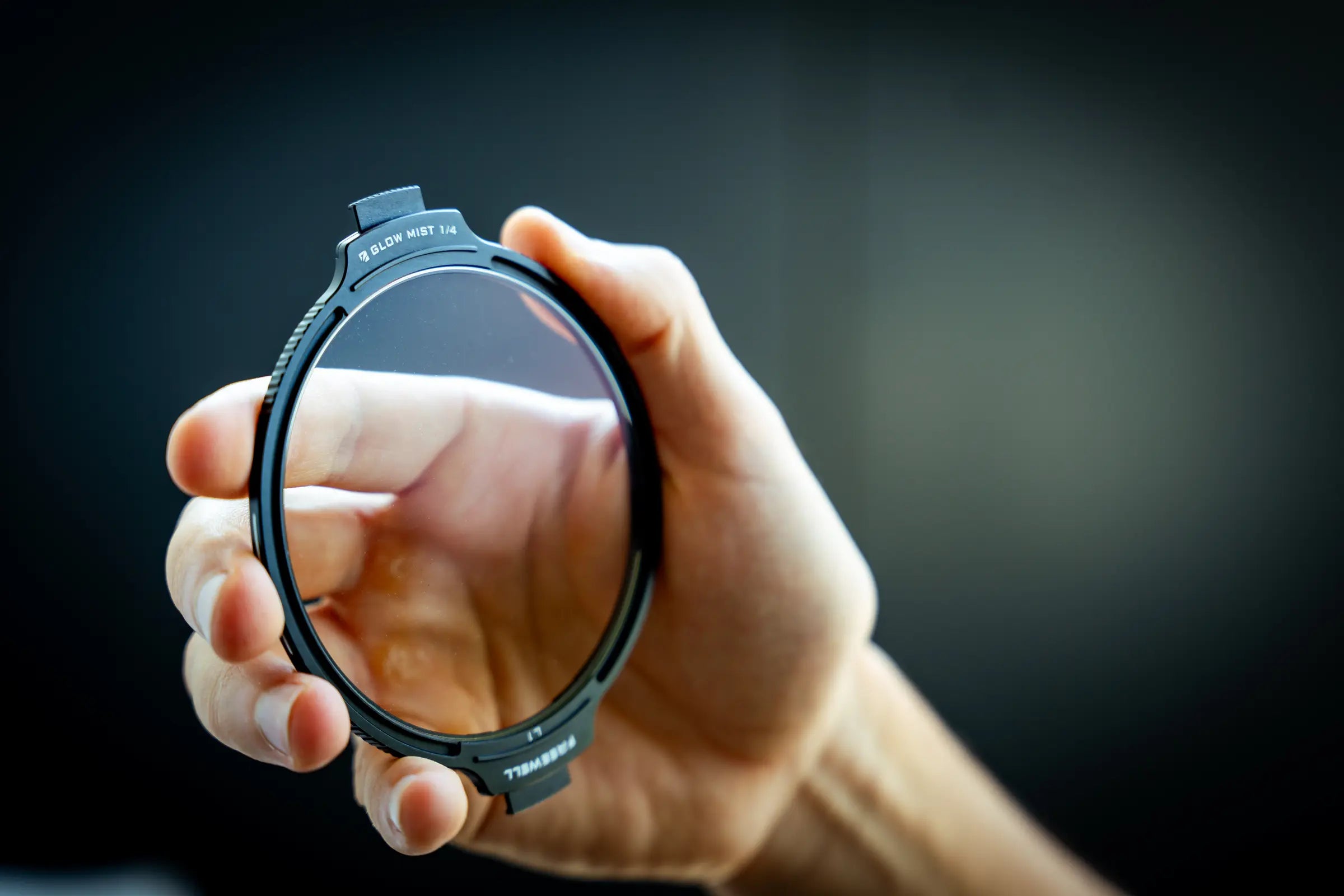 Freewell Real Locking base ring held in a hand