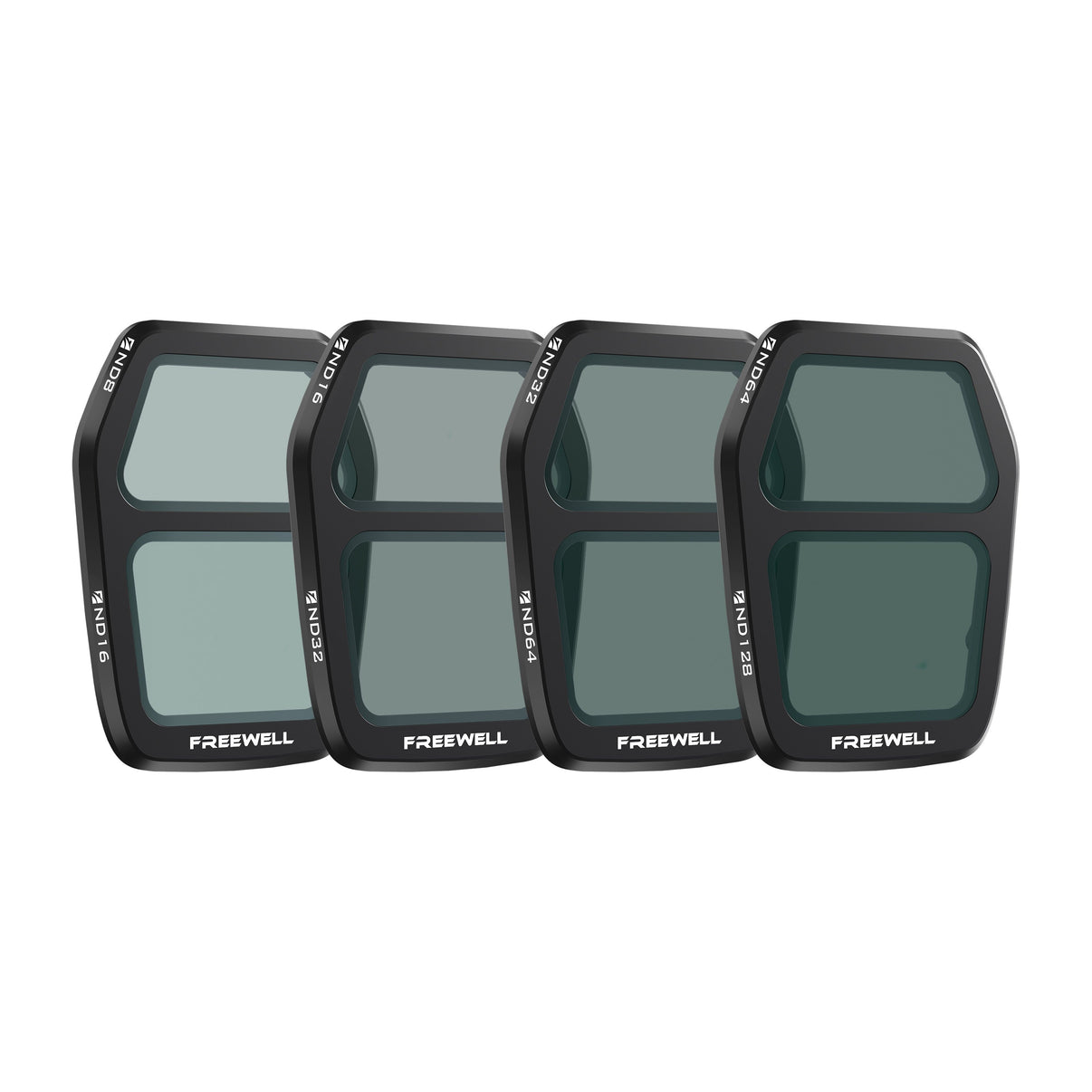 Freewell ND Split Air filter 3S 4 groepen met nd8/ND16, ND16/nd32, nd32/nd64, nd64/nd128 voor evenwichtige belichting wanneer het licht verandert Freewell ND Split Air filter 3S 4 groepen met nd8/ND16, ND16/nd32, nd32/nd64, nd64/nd128 voor evenwichtige belichting wanneer het licht verandert