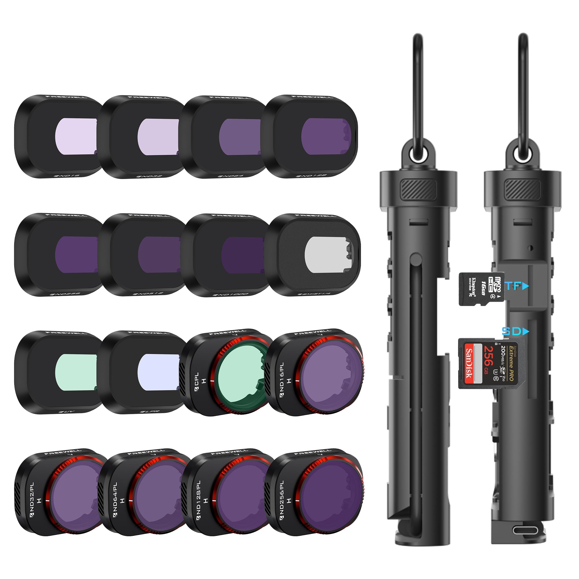 DJI Mini 4 Pro Filters Kit + SD/Micro SD Duo Card Reader – Freewell Gear