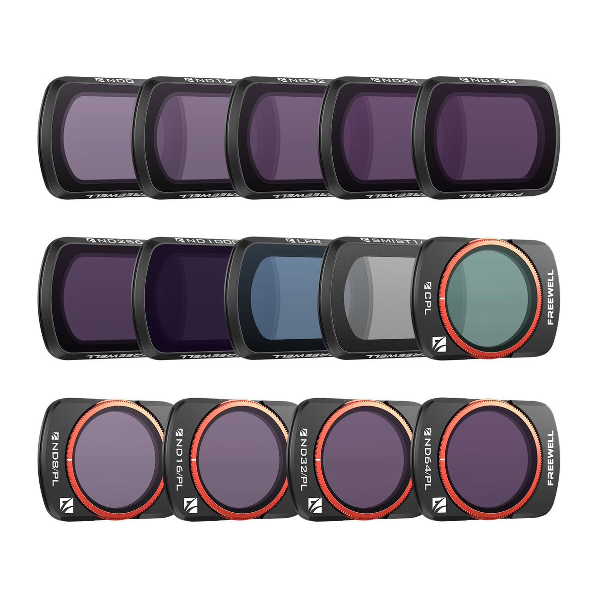 Osmo Pocket 4/3 ND, CPL, Mist, LPR Filters from Freewell