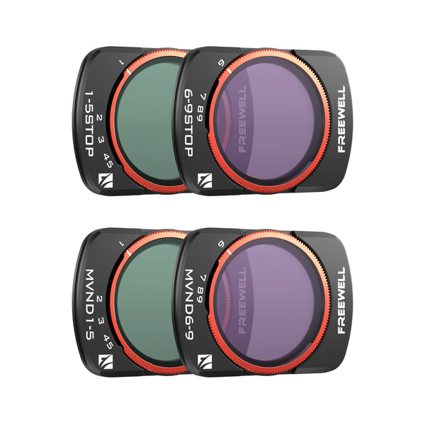 DJI Osmo Pocket 4/3/Xtra Muse Filters Variable ND 4Pack – Freewell