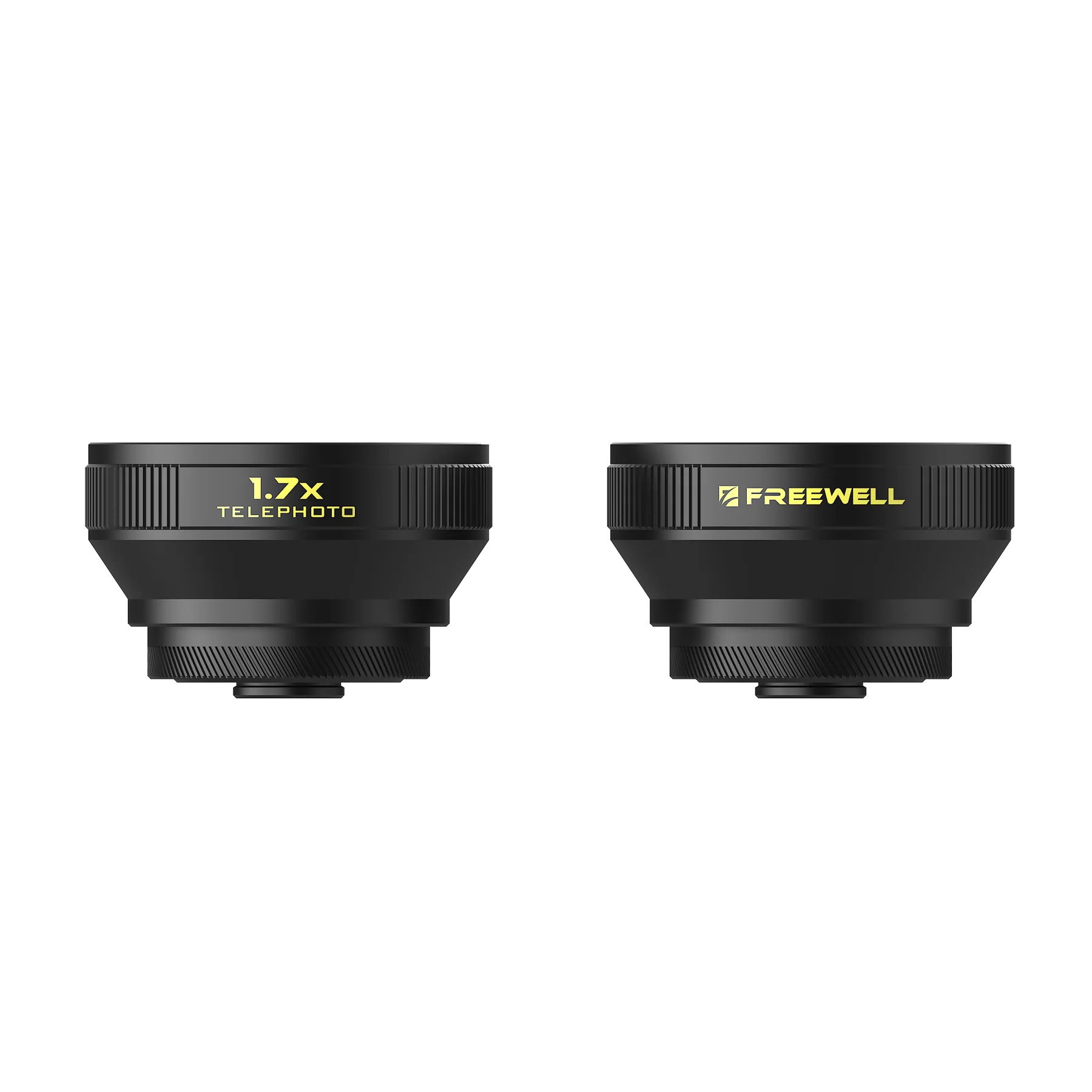 Front and rear views of the Freewell 1.7x Telephoto Lens