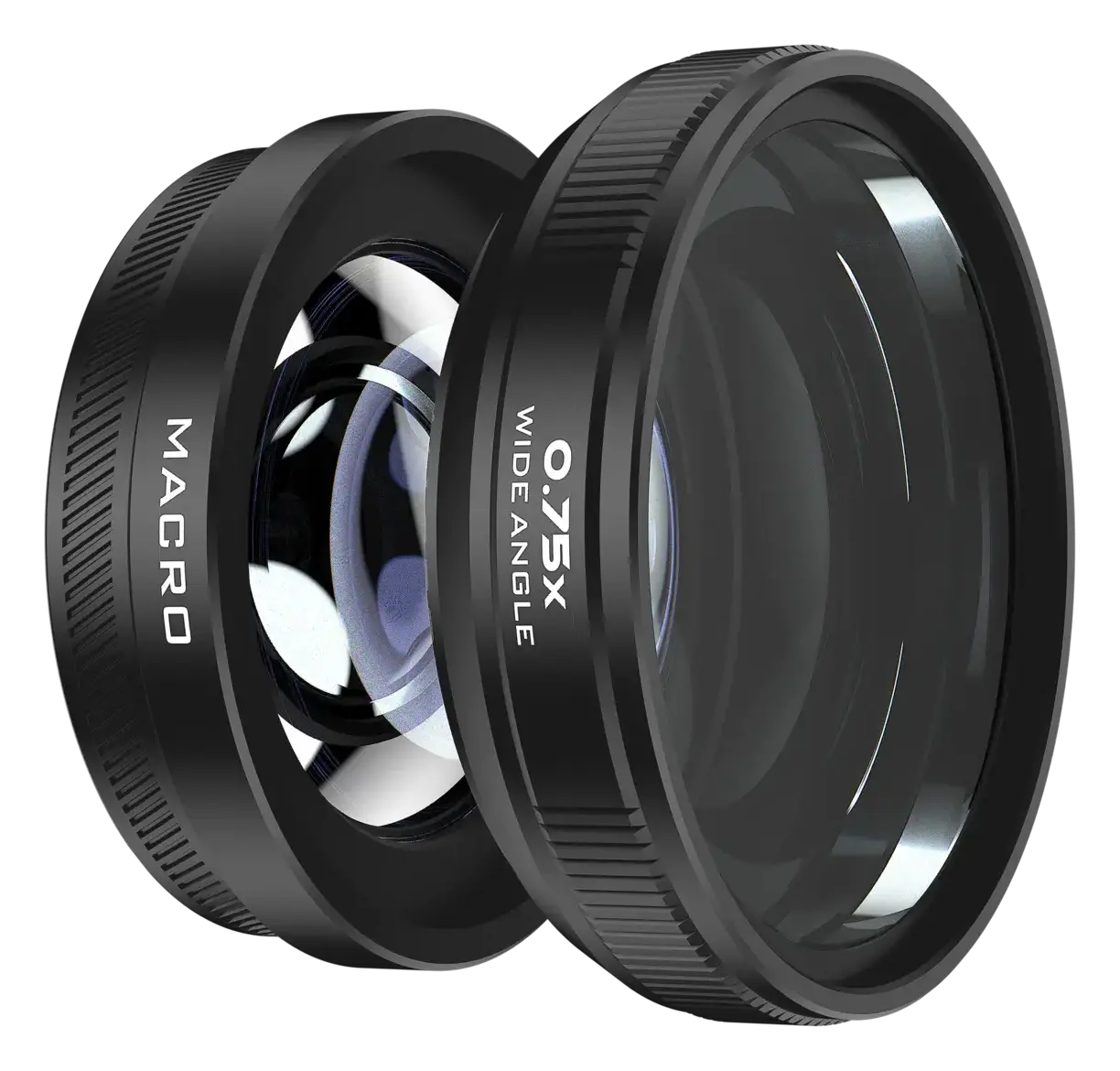 Freewell 2-in-1 wide-angle and macro conversion lens in black