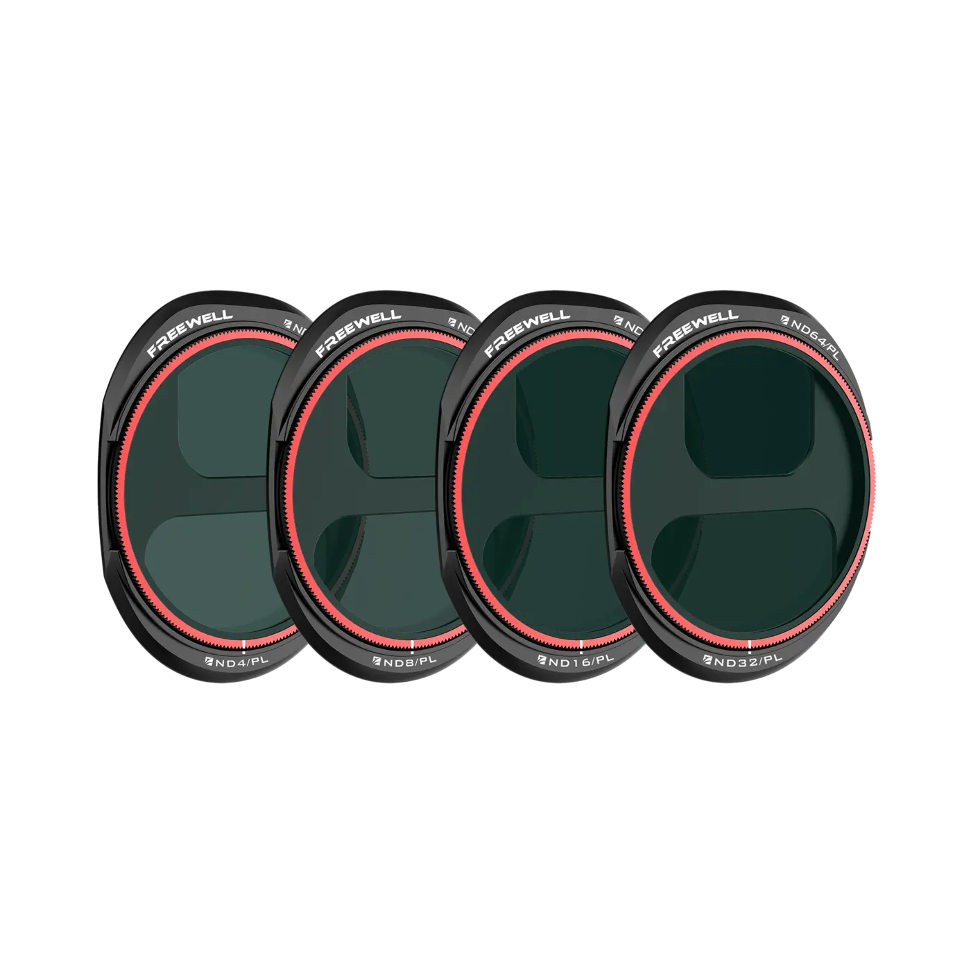 Four Freewell Bright Day Split ND/PL filters for DJI Mavic 4 Pro