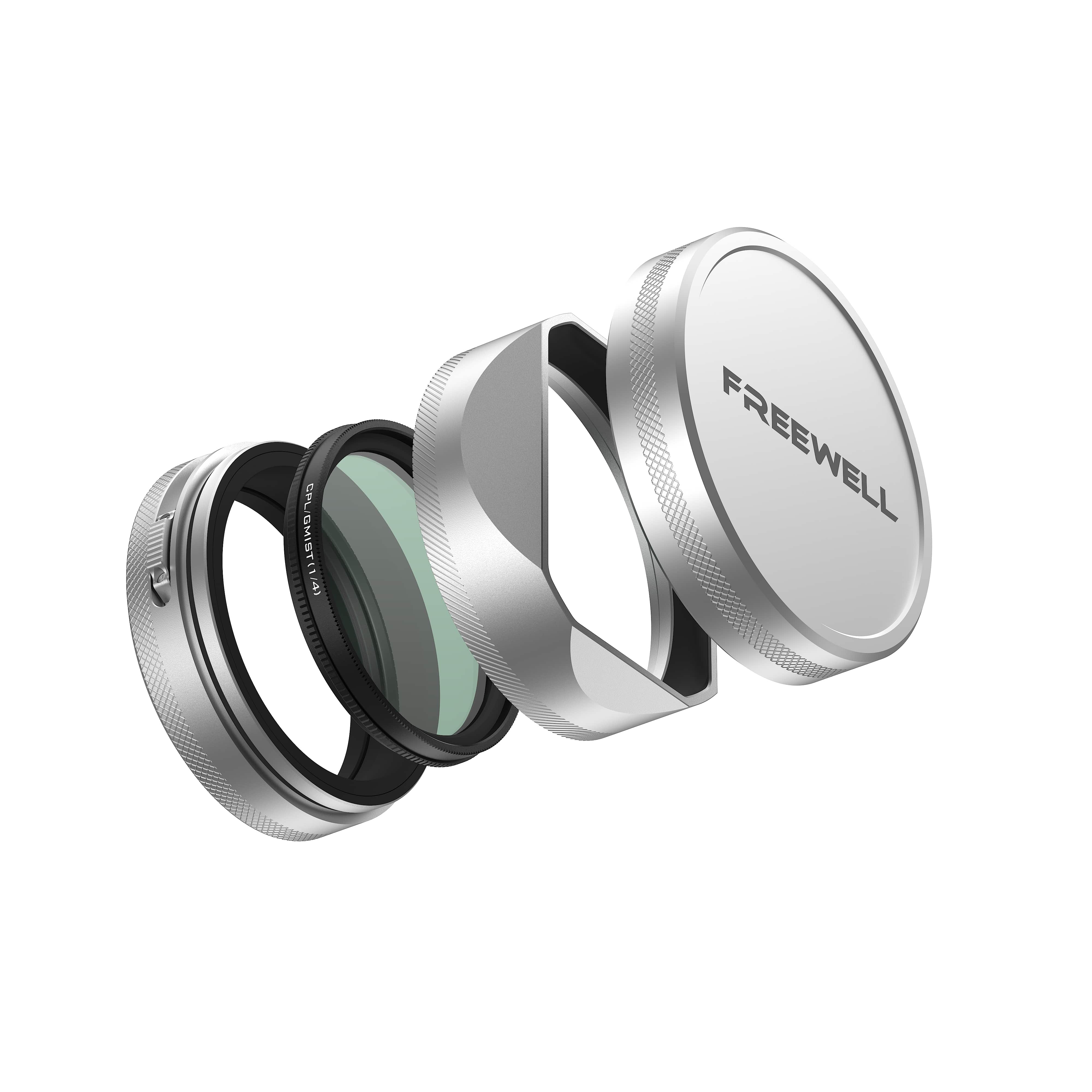 Fuji X100VI Filter Kit – CPL/GMIST 1/4 with Lens Hood – Freewell Gear