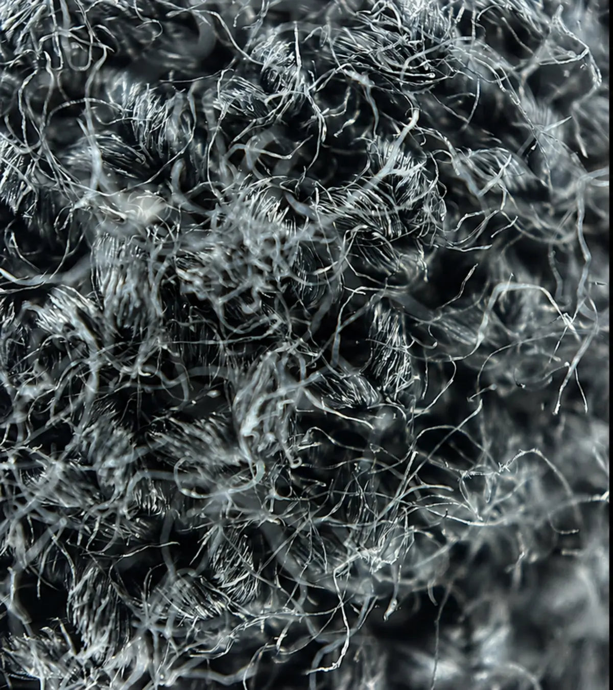 The visible surface of a fine textile