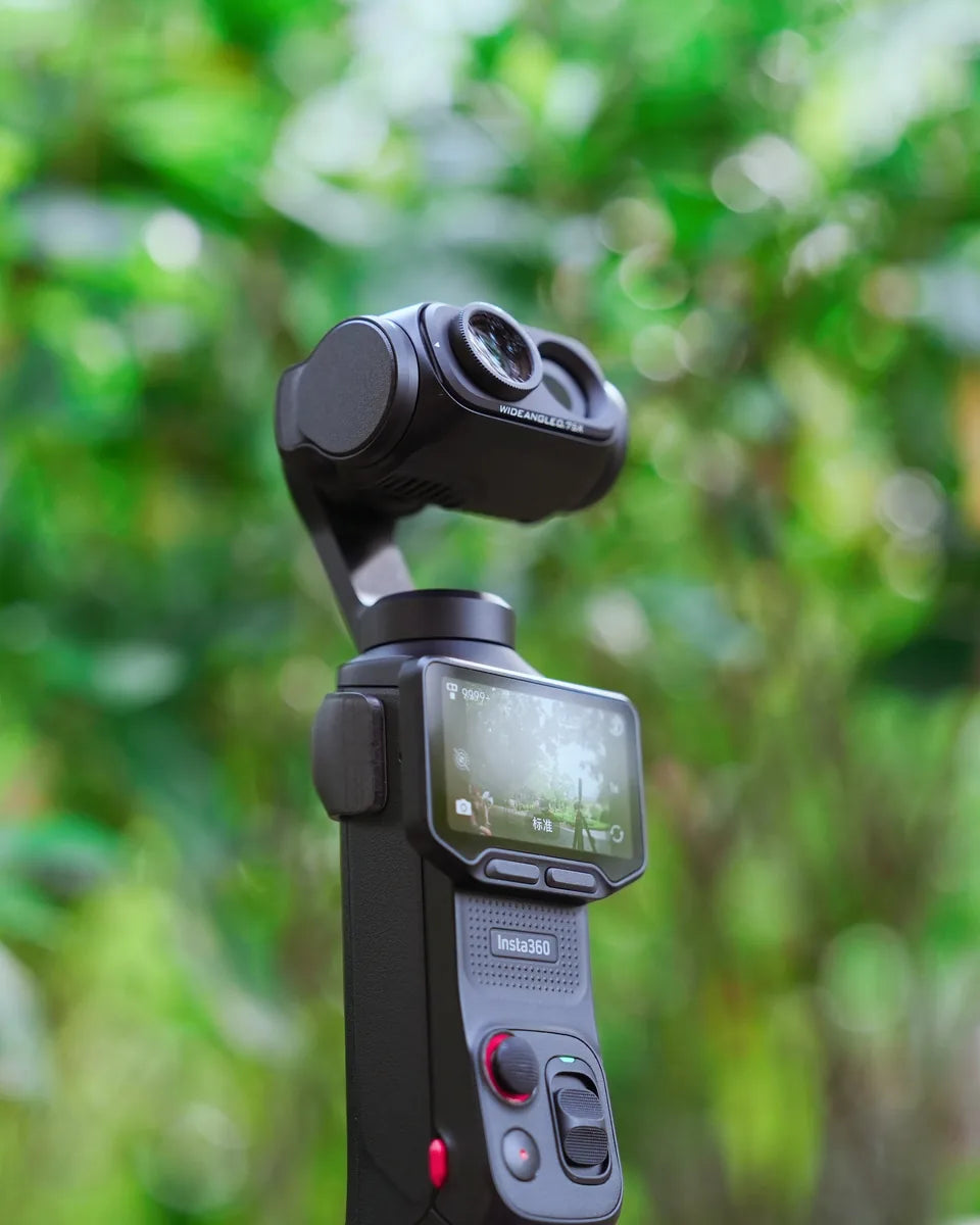 Insta360 Luna Ultra fitted with the Freewell 0.75x wide-angle lens