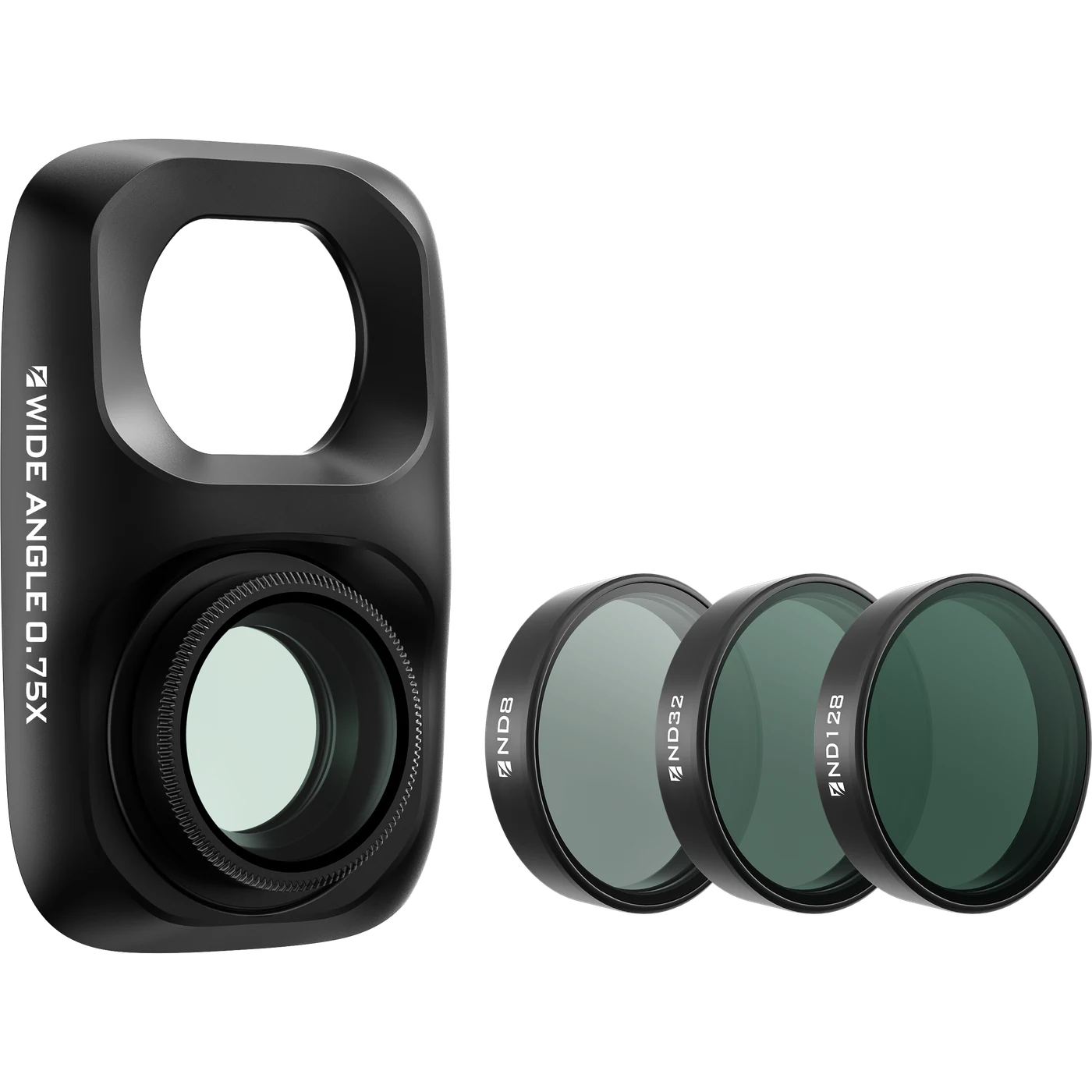 Freewell 0.75x wide-angle lens with ND8 ND32 and ND128 filters