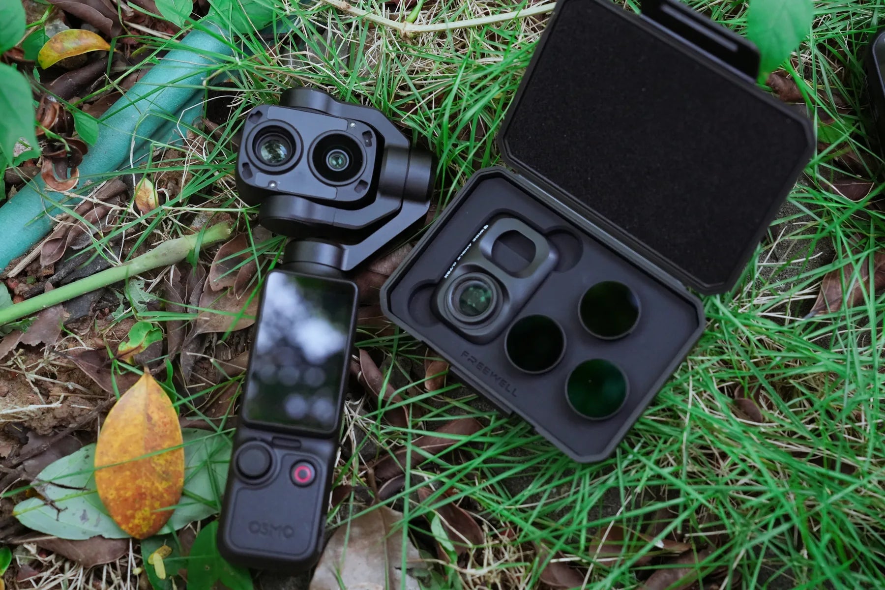 Freewell wide-angle lens and ND filters in their protective case