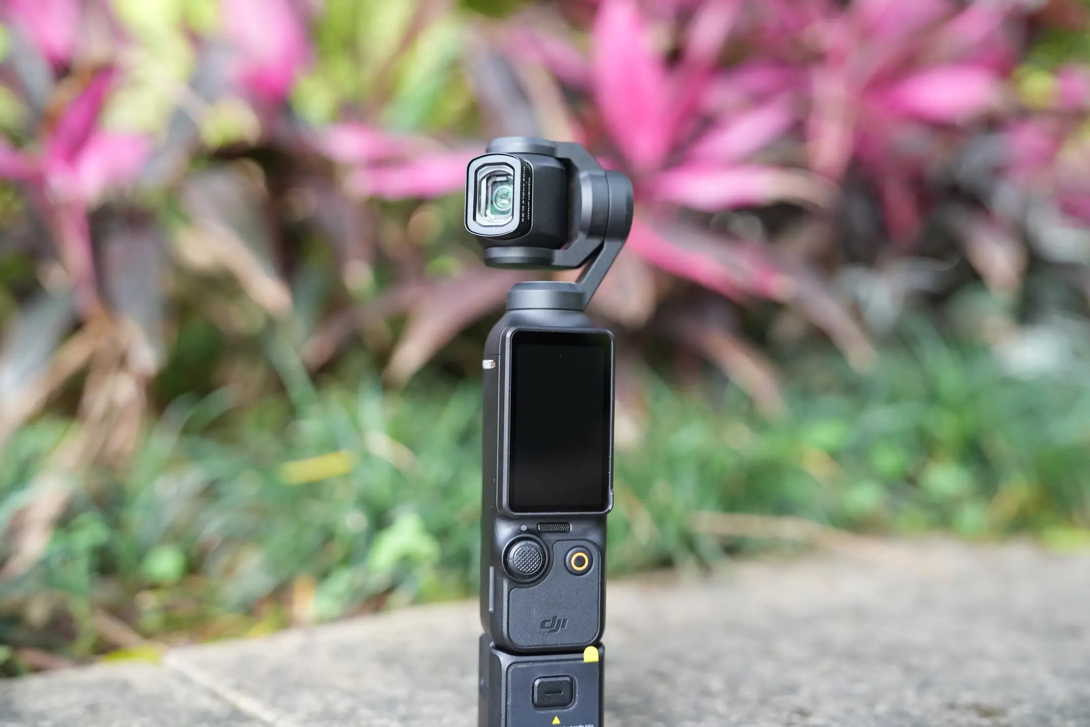 DJI Osmo Pocket with a Freewell creative lens outdoors