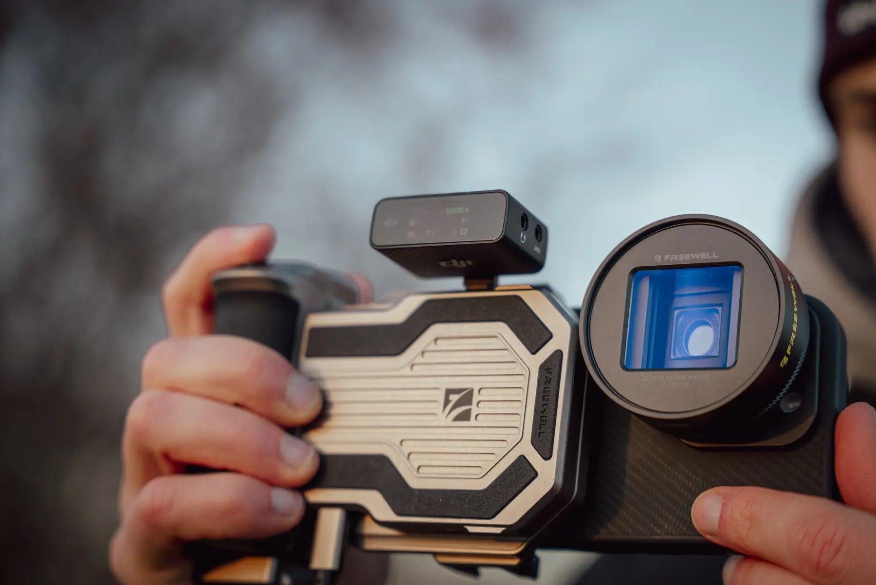 Complete Freewell Pro SSD Hub smartphone filmmaking setup