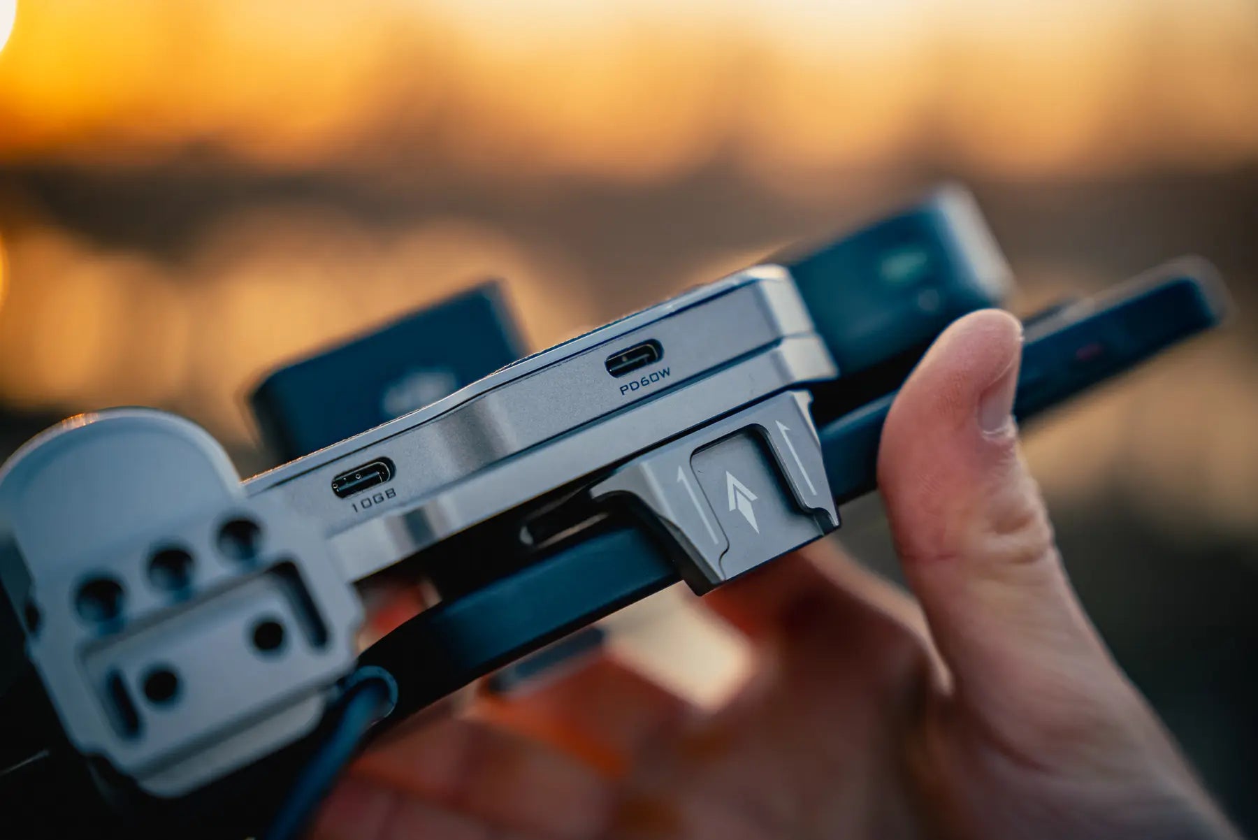 Three dedicated USB-C ports on the Freewell Pro SSD Hub