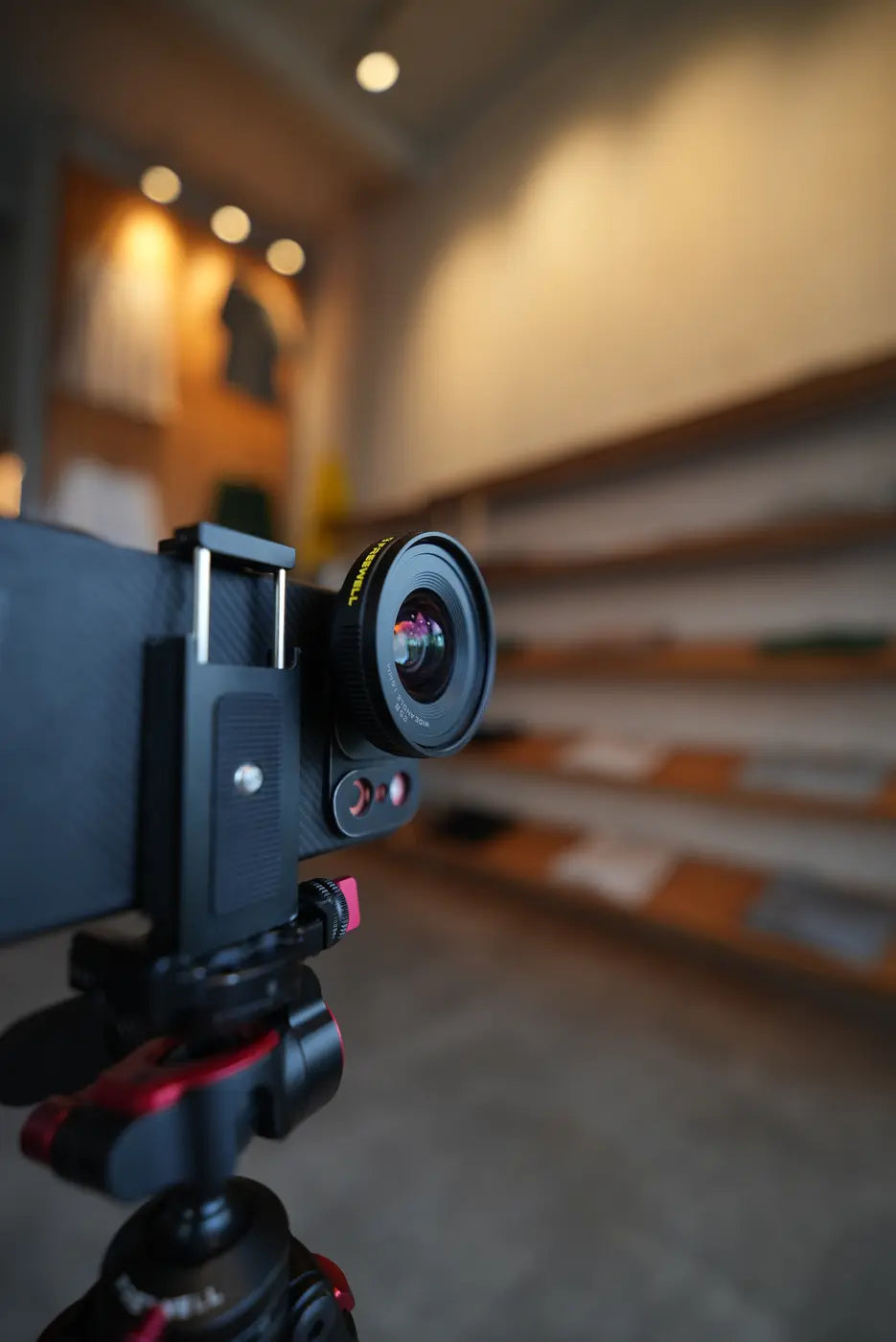 Freewell mobile filmmaking rig and 16mm lens