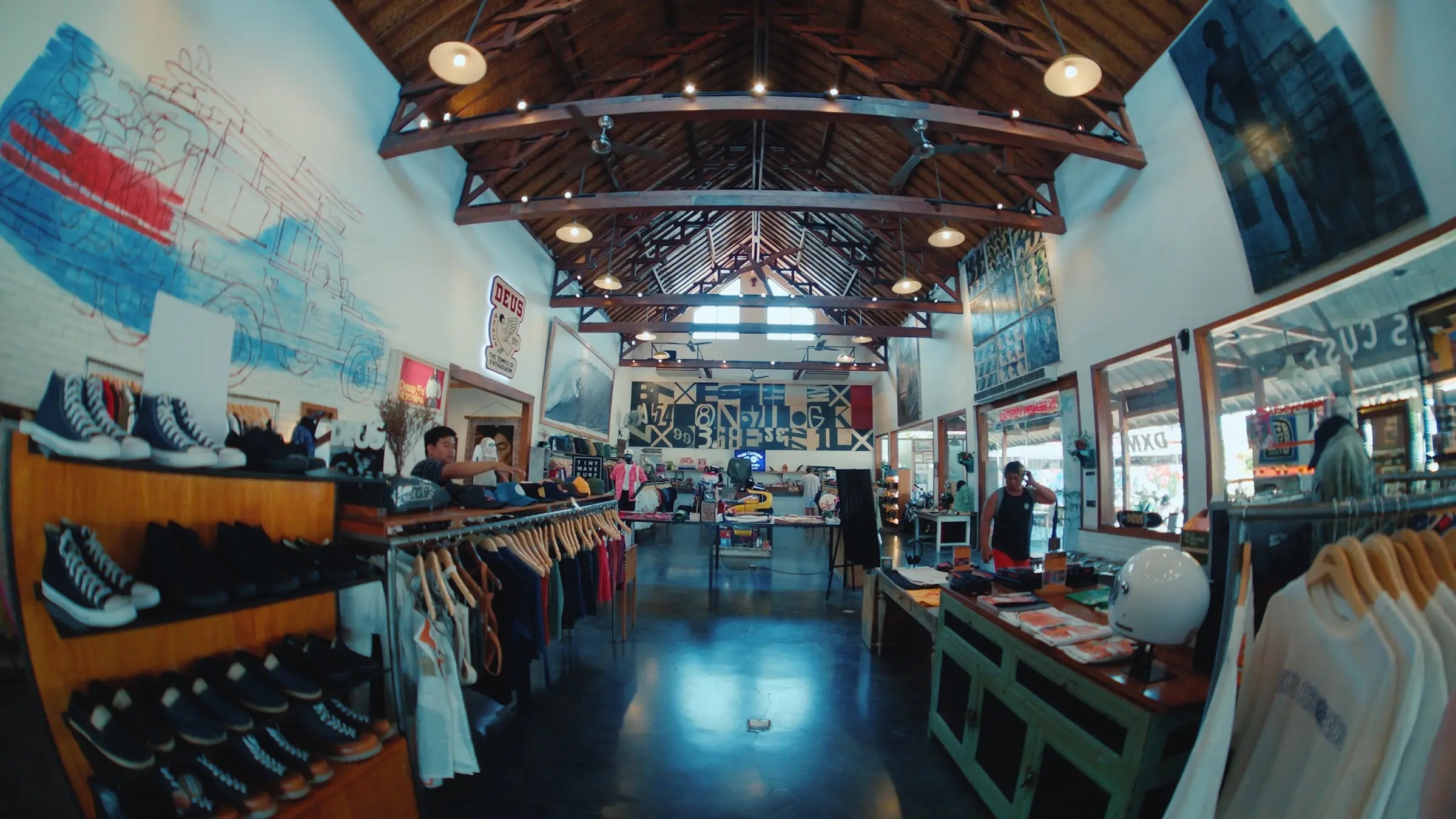 Immersive shop interior photographed with the Freewell 8mm Fisheye Lens