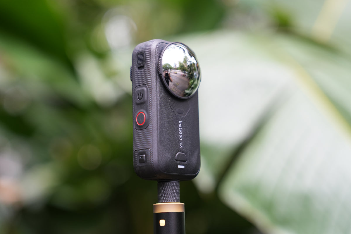 Freewell filters for Insta360 X6 shown in an outdoor lifestyle setting