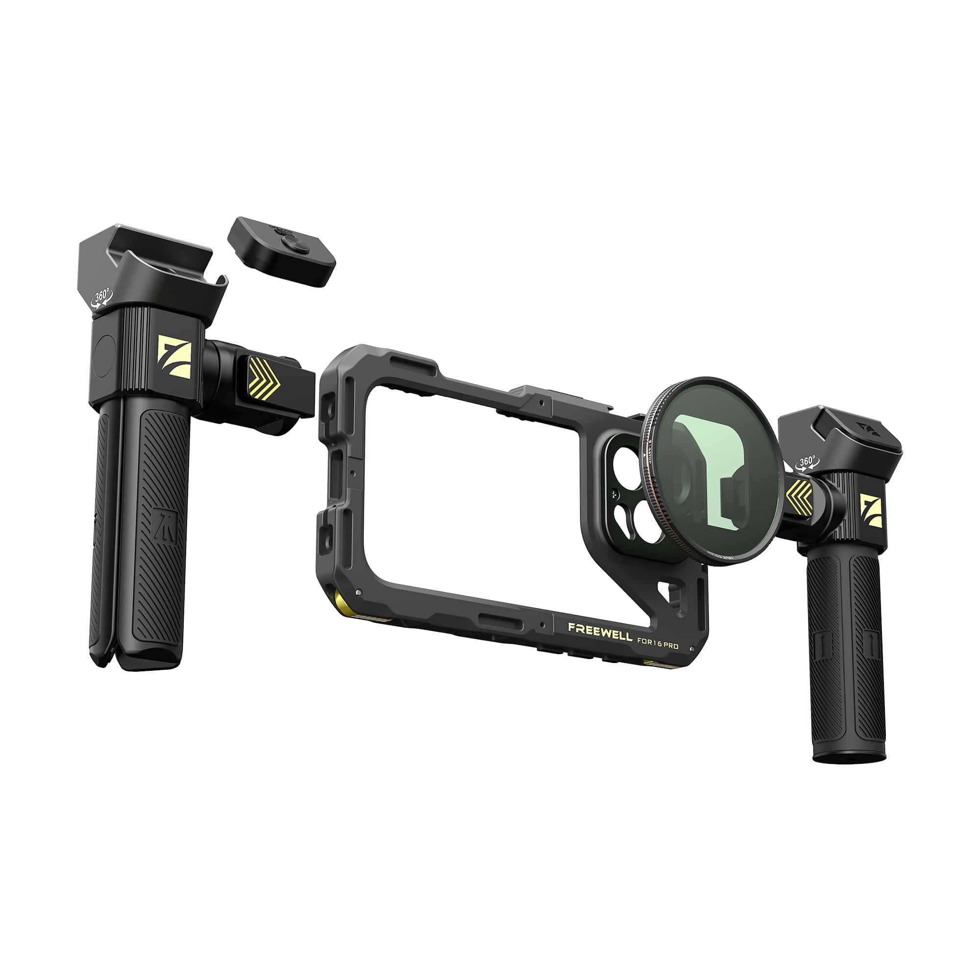 Freewell Genius Rig Kit iPhone 16 Pro用美品 iPhone Genius Rig Kit: VND Filter, Tripod & Remote