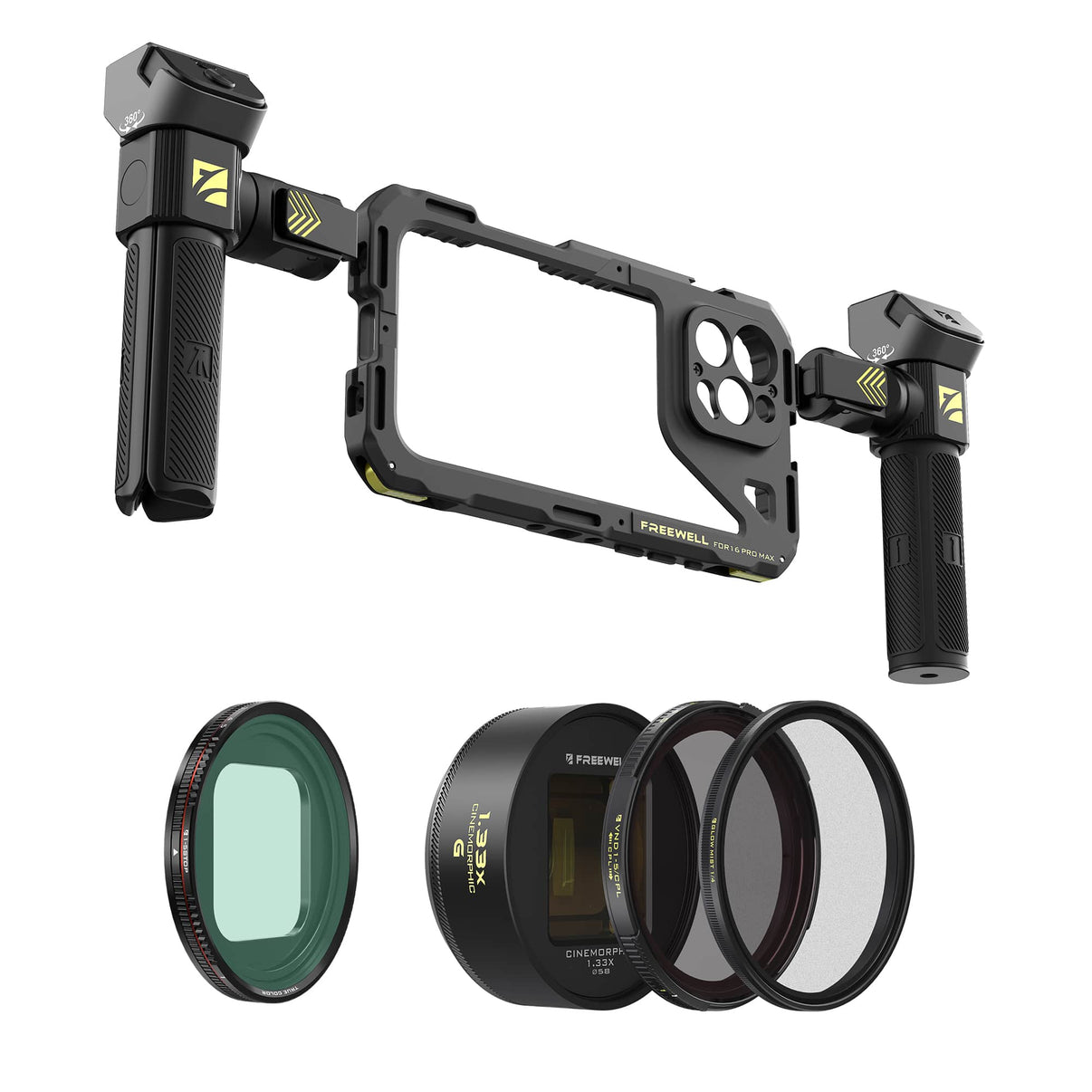 iPhone Genius Rig Cine Kit - iPhone 16 Pro Max- Freewell Gear