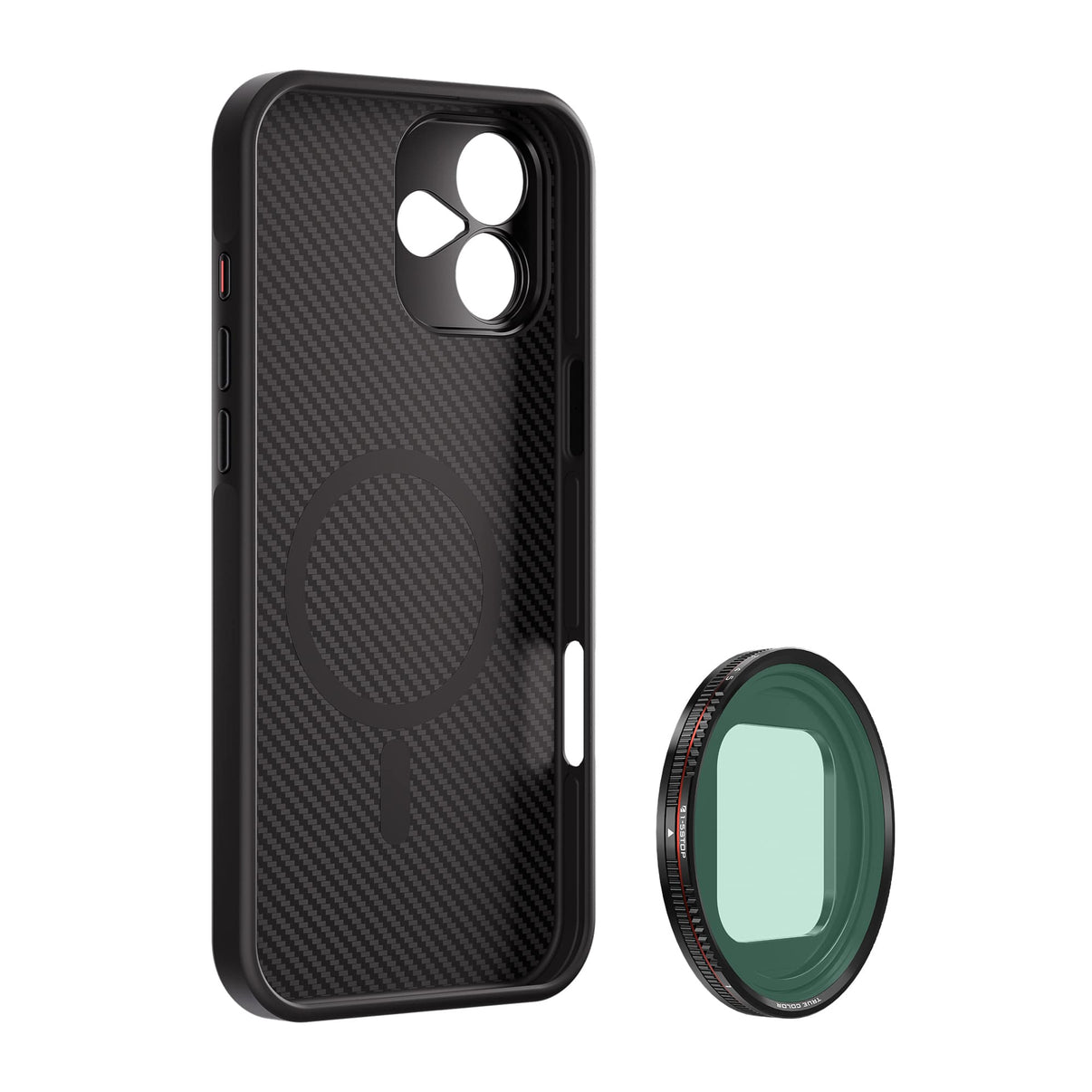 Freewell iPhone 16 Plus Filmmaker Basic includes iPhone case and a VND1-5 filter.