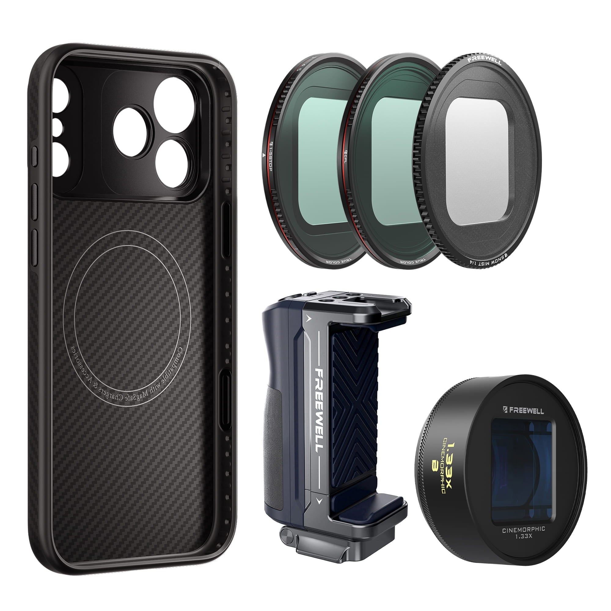 iPhone Pro Filmmaker Mega Kit – VND1-5、アナモルフィック レンズ