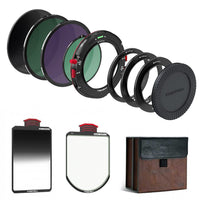 Freewell K2 Landscape Filter Kit with Soft GND0.9, VND1-5, VND6-9, CPL, Glow Mist 1/4, adapter rings and storage case