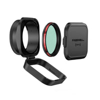 Ricoh GRIII & GRIIIX lens hood with CPL/Mist filter by Freewell.