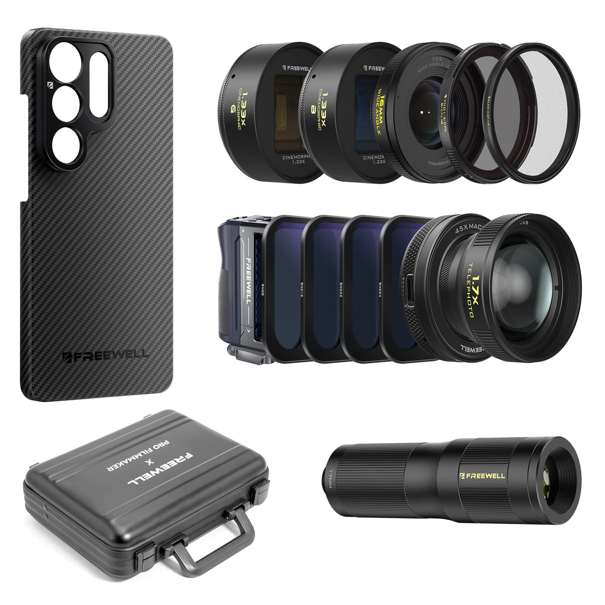 Samsung Galaxy Ultra Filter, Objektive, Tragetasche – Freewell Gear