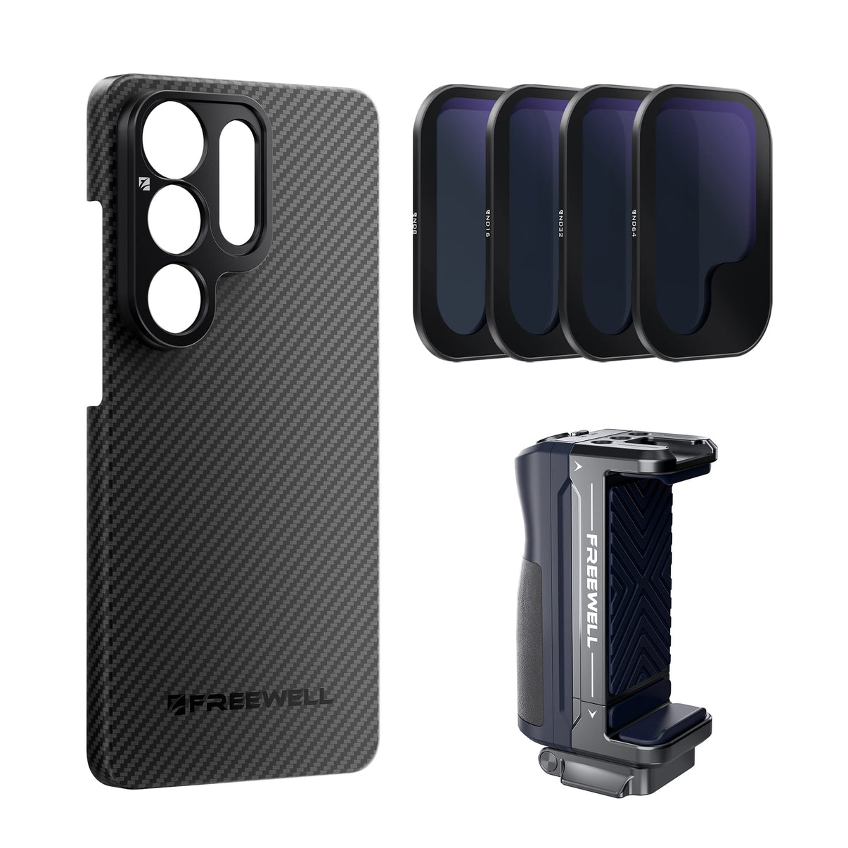 S26 Ultra Phone case, filters & Bluetooth Grip