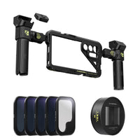 Freewell Samsung S25 Ultra 1.33x Neutral Cine Kit with genius rig, bluetooth remote, ND8, ND16, ND32, ND64, & Snow Mist 1/4.