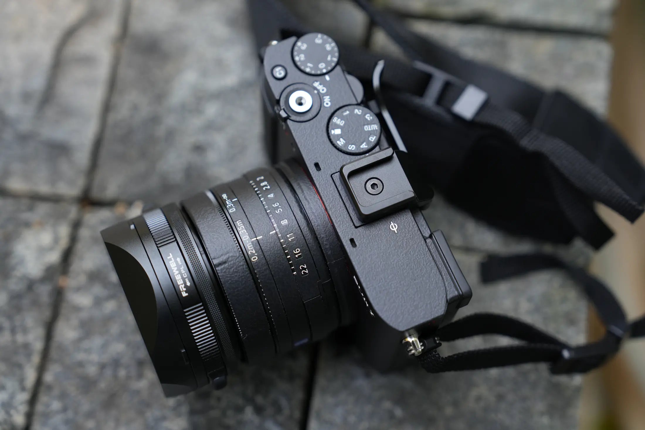 Sony RX1R III fitted with the Freewell lens hood and thumb grip
