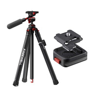 Freewell Real Travel Tripod with Quick Release Clamp for easy camera attachment and stability.