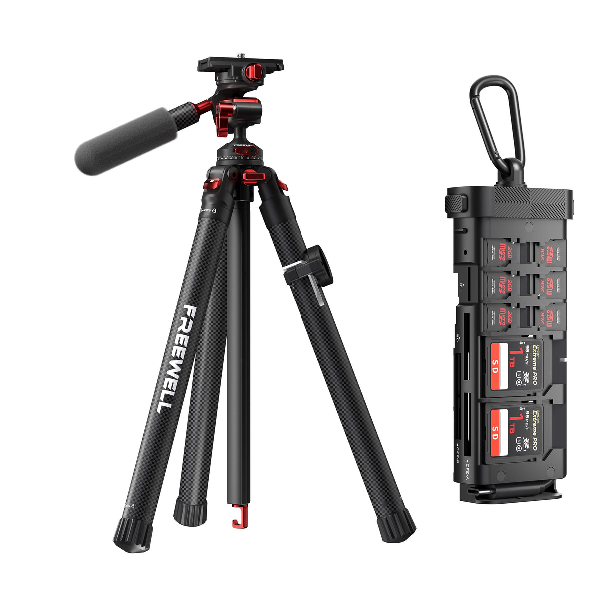 Travel Tripod Card Reader Bundle – Pro Photography Kit